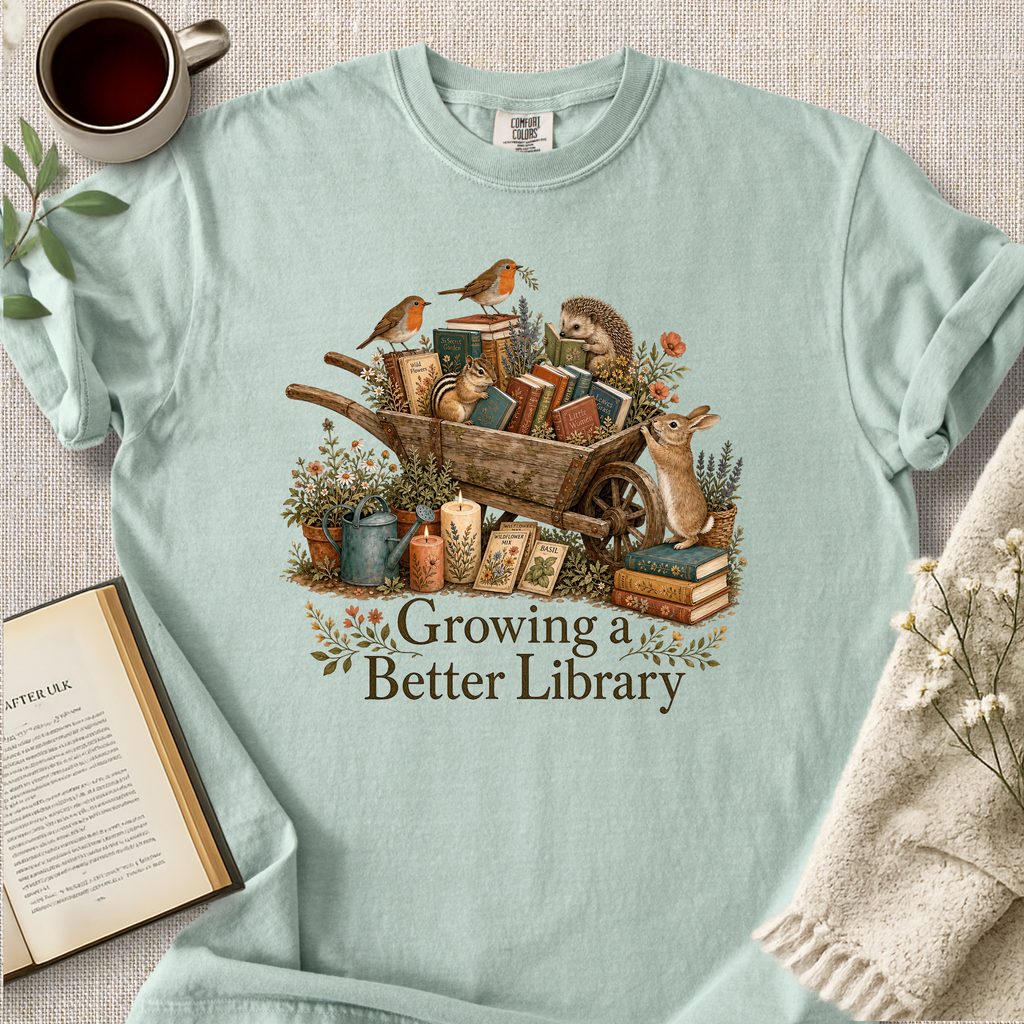 "Growing A Better Library" Cozy Tee