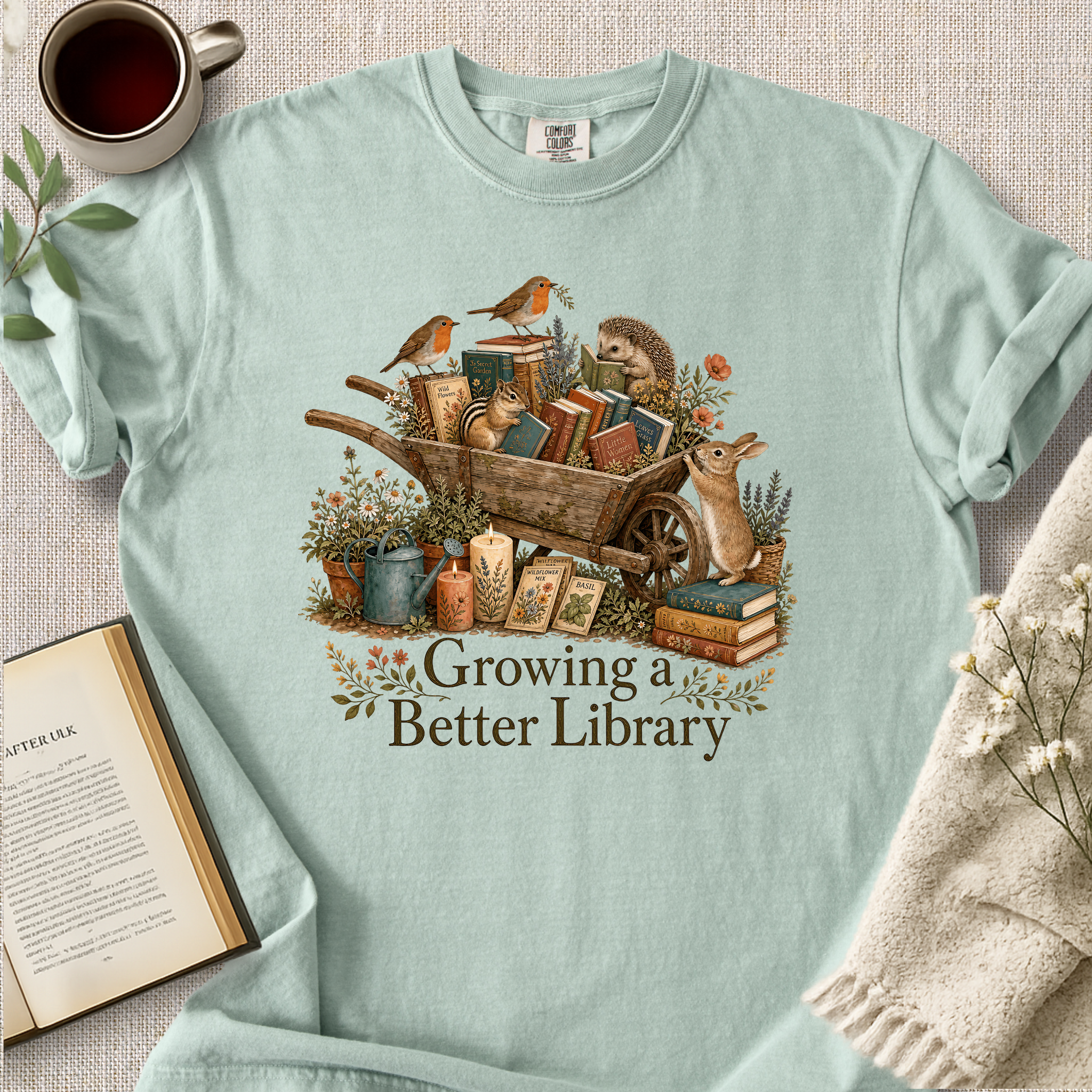 "Growing A Better Library" Cozy Tee