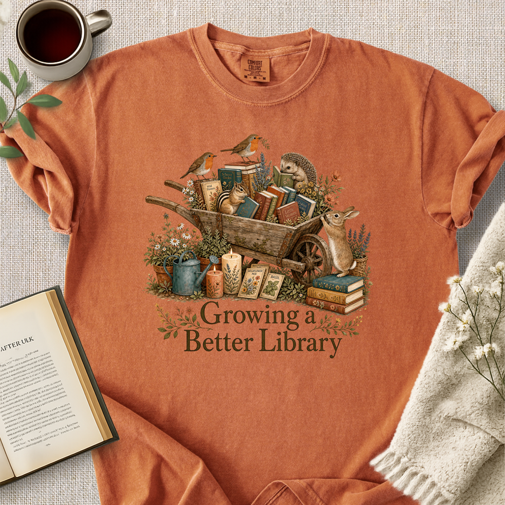 "Growing A Better Library" Cozy Tee
