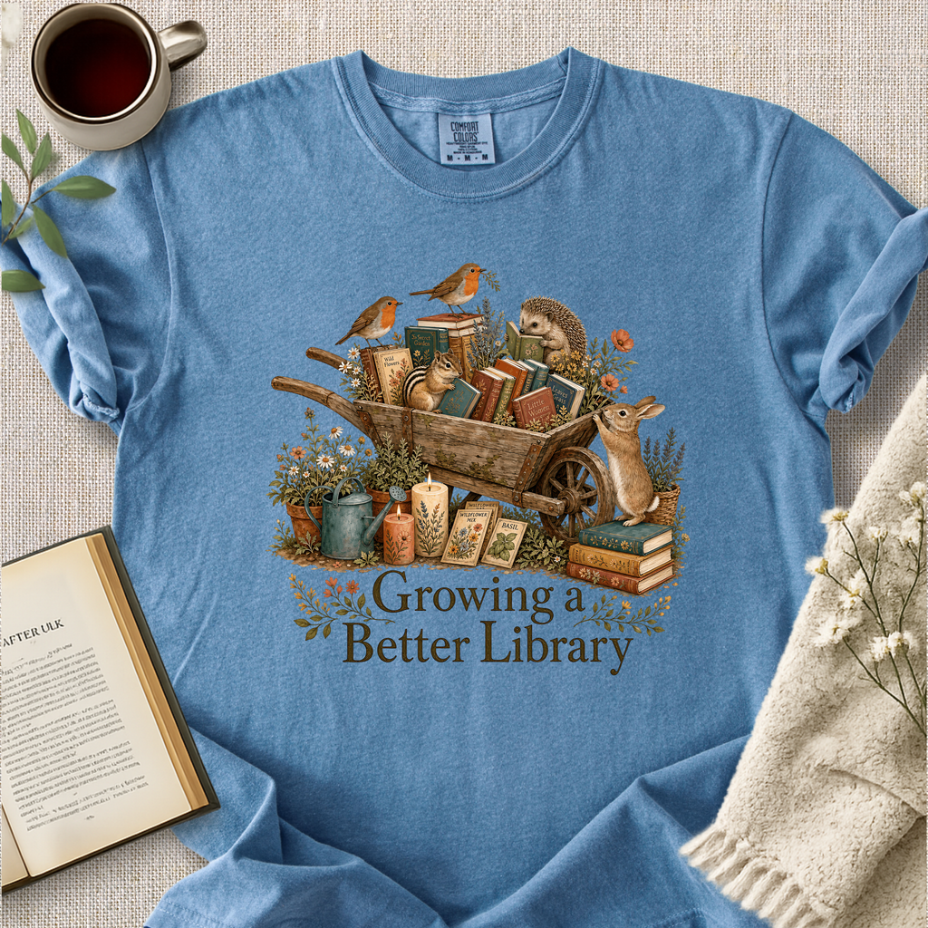 "Growing A Better Library" Cozy Tee