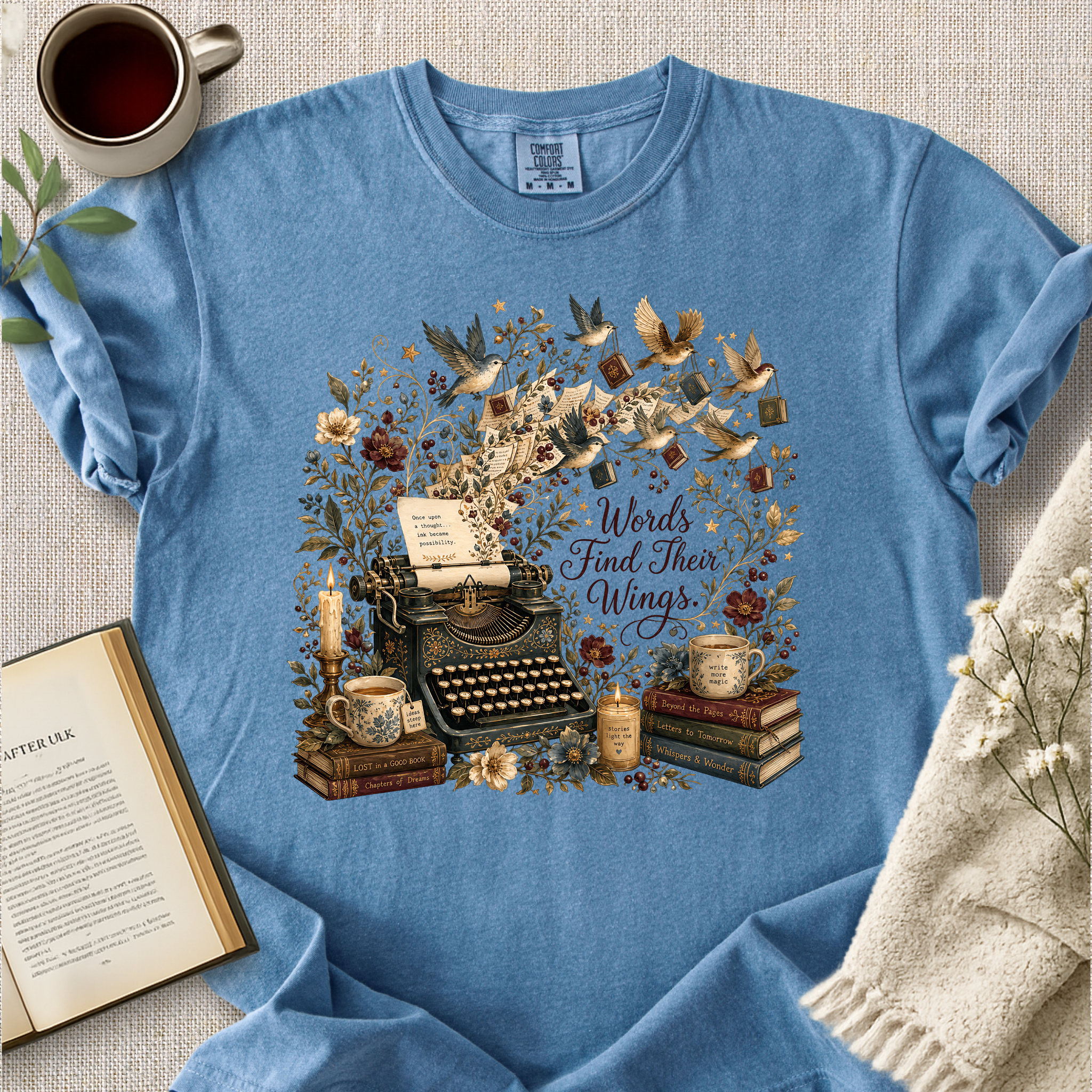 "Words Find Their Wings" Cozy Tee