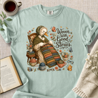 "Woven With Good Stories" Cozy Tee