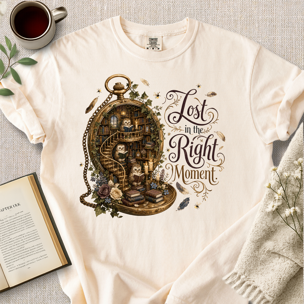 "Lost In The Right Moment" Cozy Tee