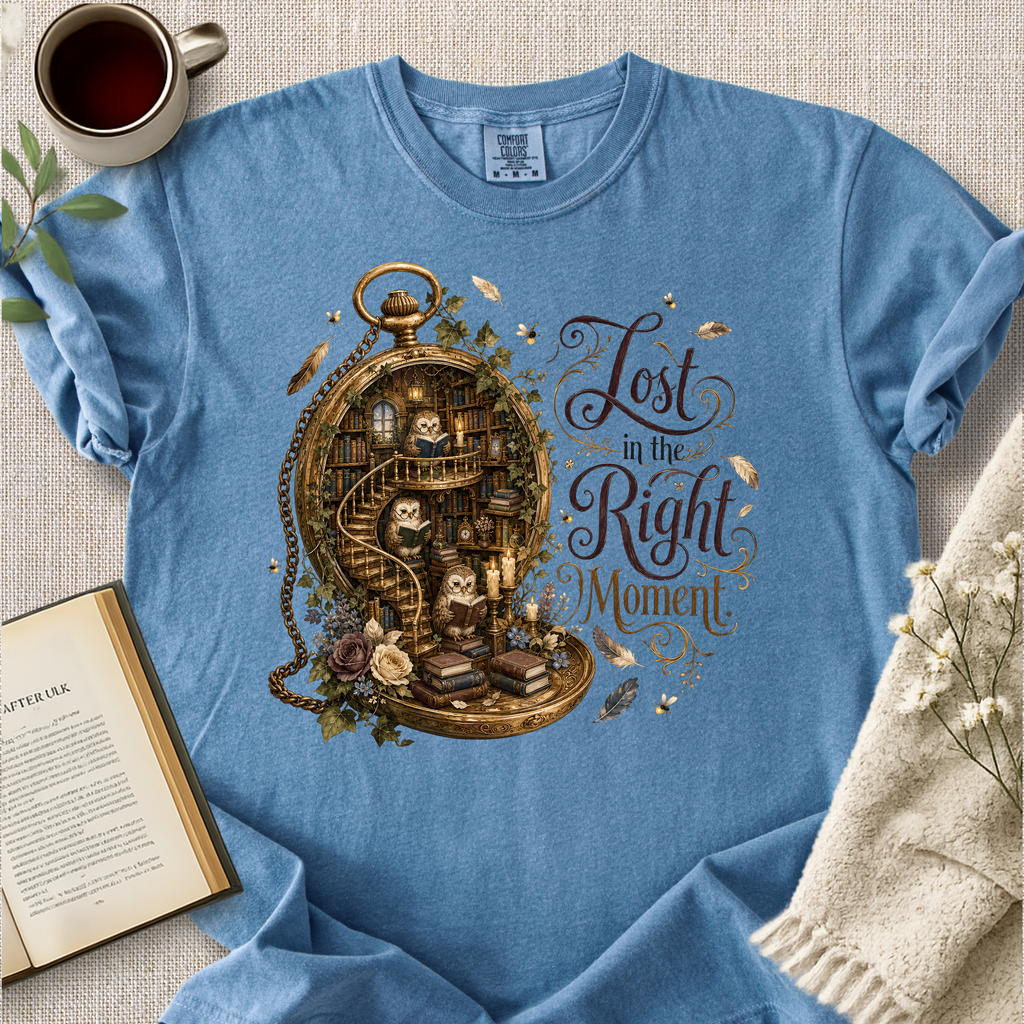 "Lost In The Right Moment" Cozy Tee