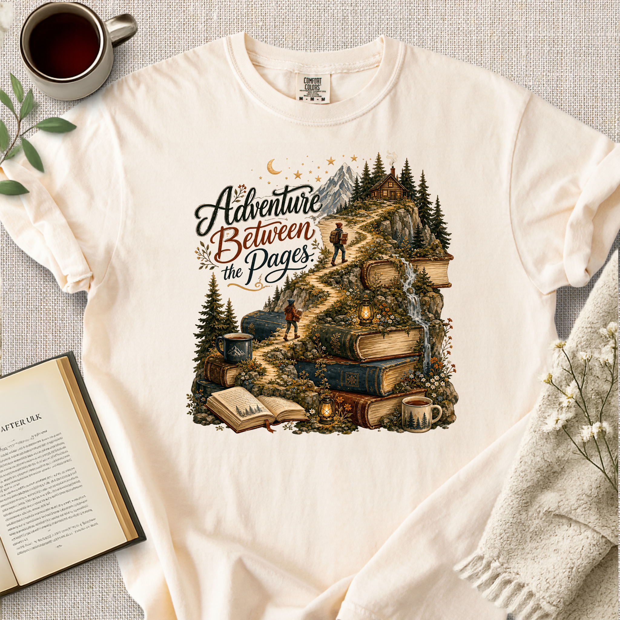 "Adventure Between The Pages" Cozy Tee