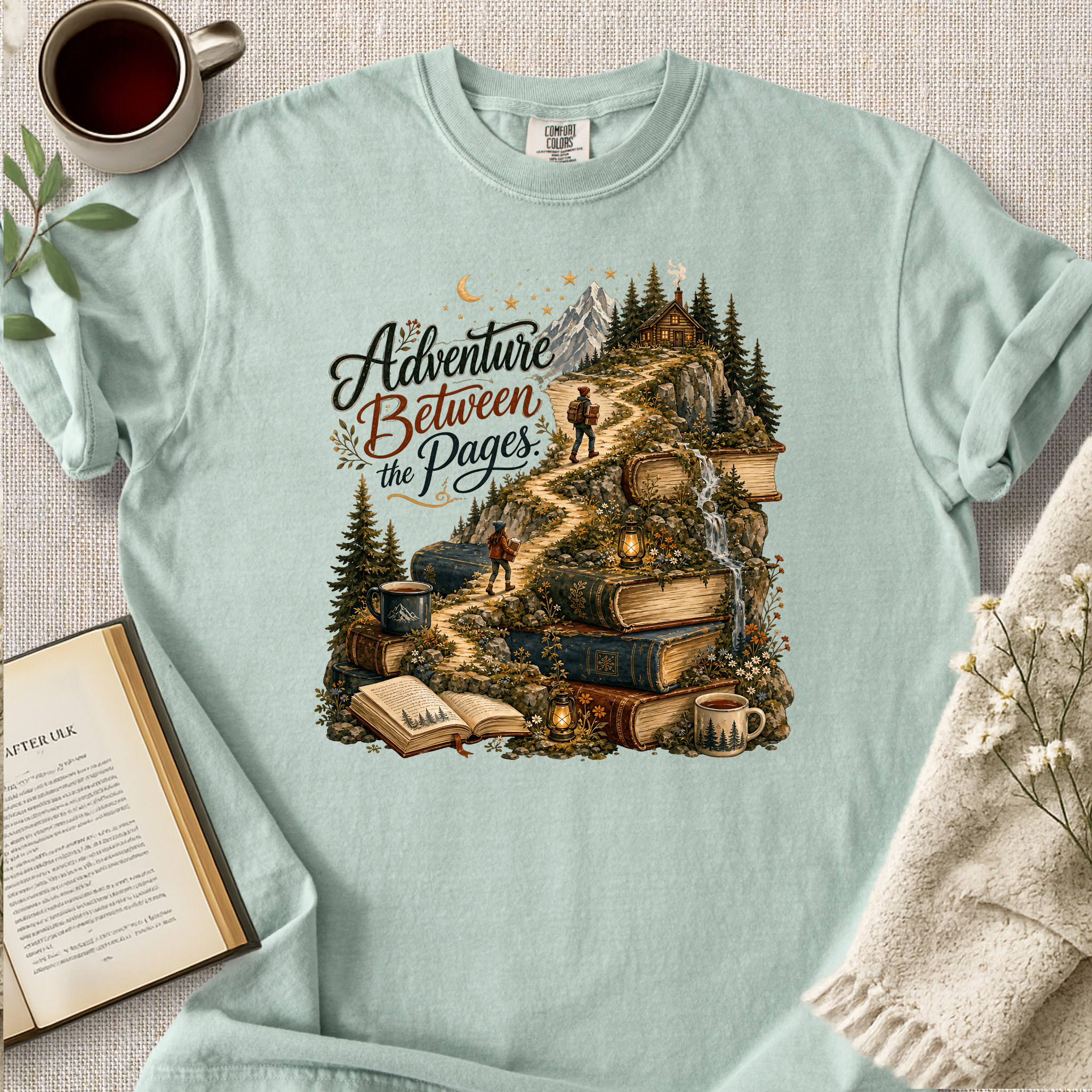 "Adventure Between The Pages" Cozy Tee