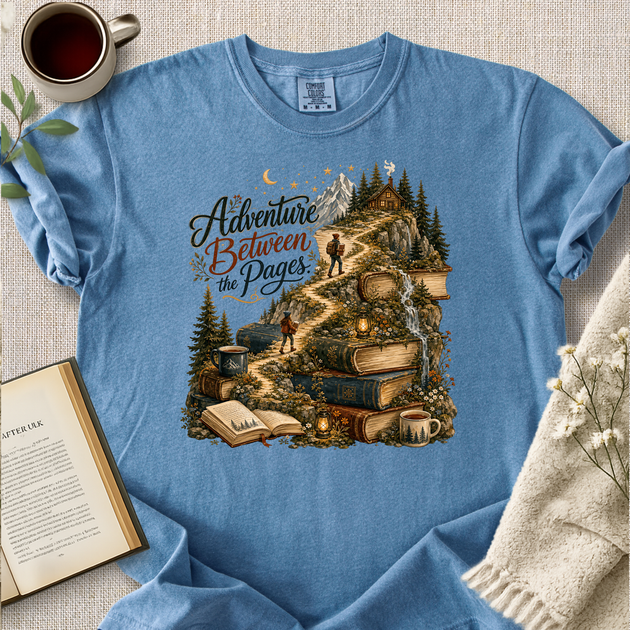"Adventure Between The Pages" Cozy Tee