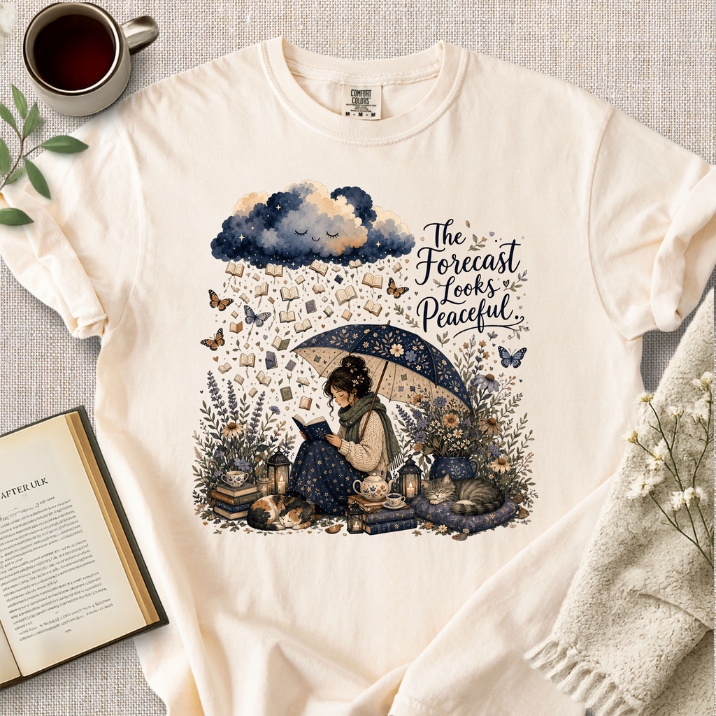 "The Forecast Looks Peaceful" Cozy Tee