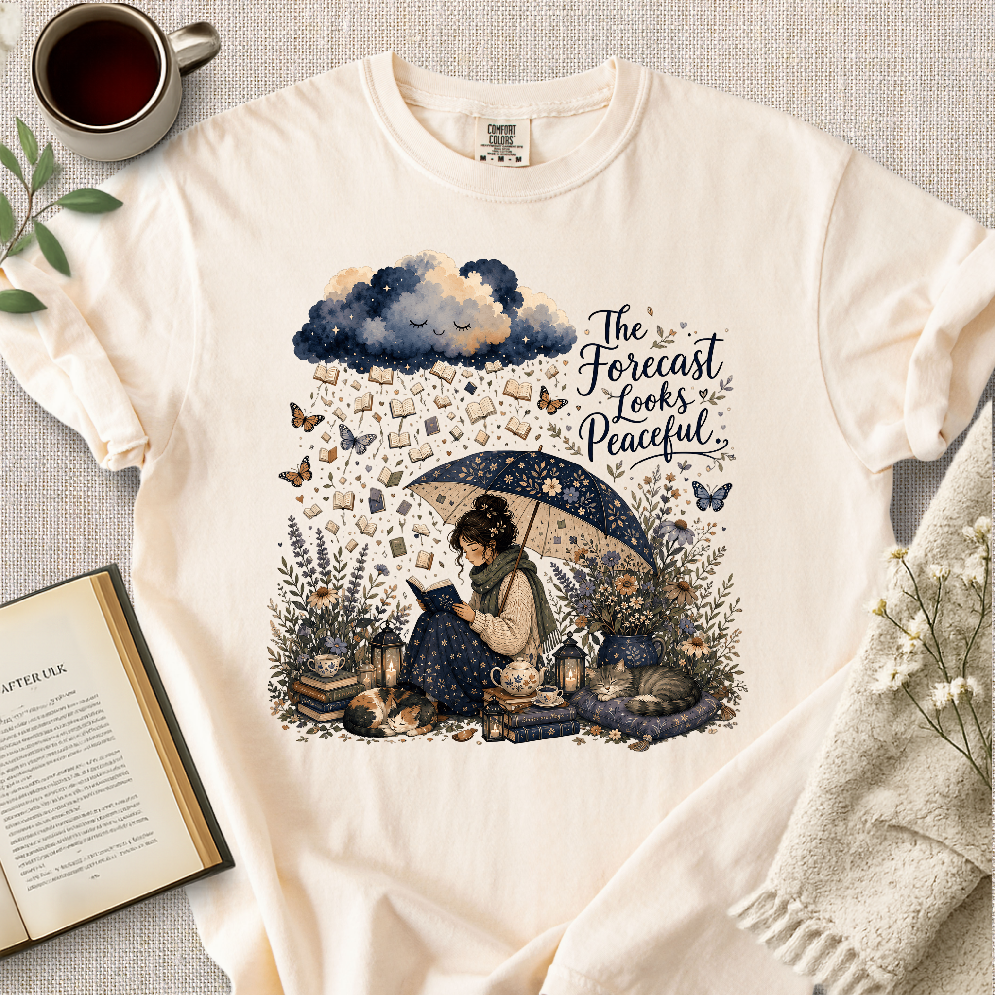 "The Forecast Looks Peaceful" Cozy Tee