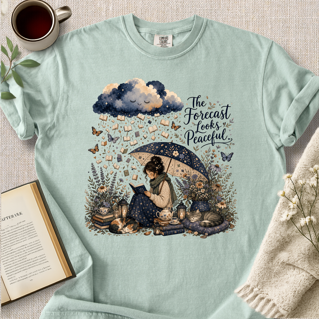 "The Forecast Looks Peaceful" Cozy Tee