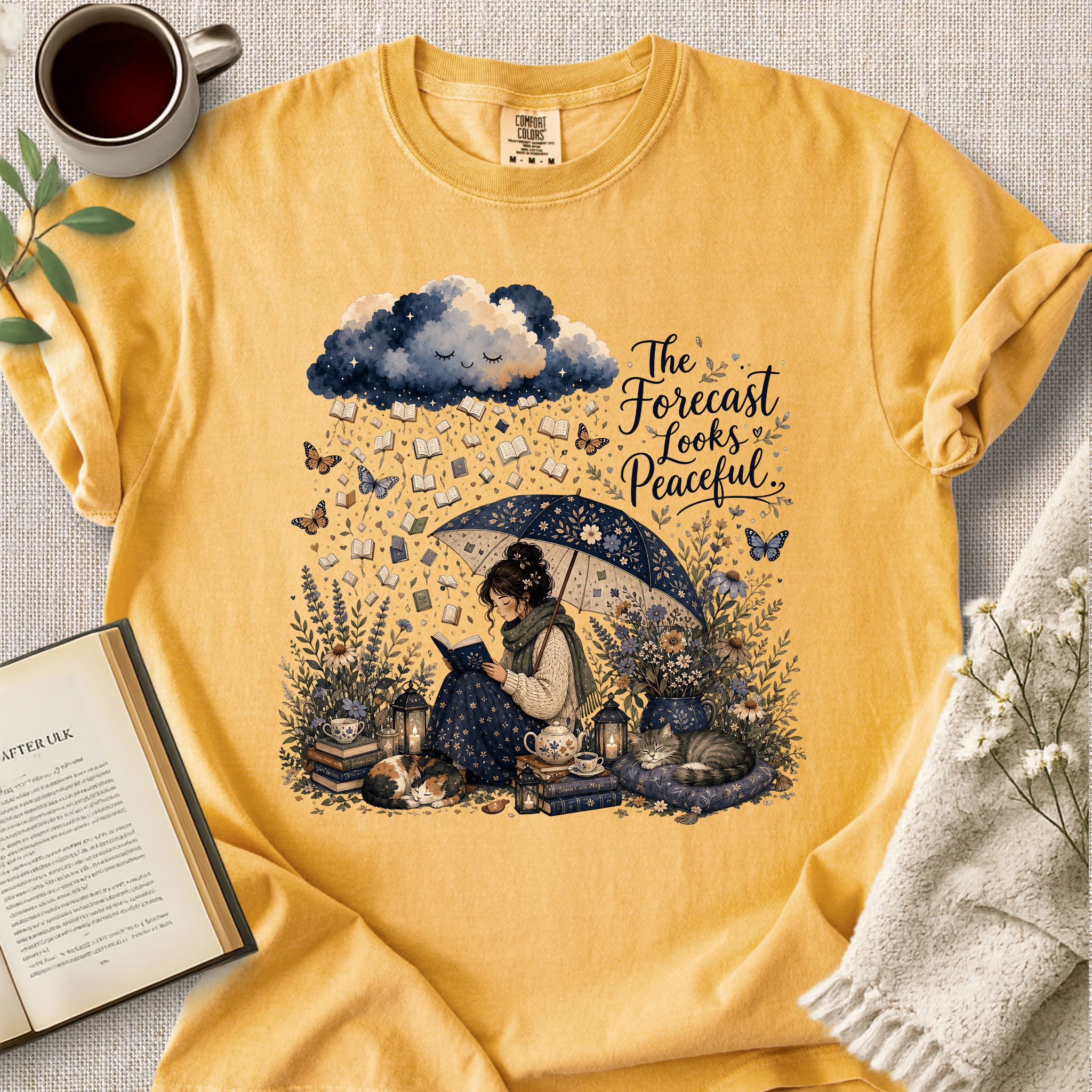 "The Forecast Looks Peaceful" Cozy Tee