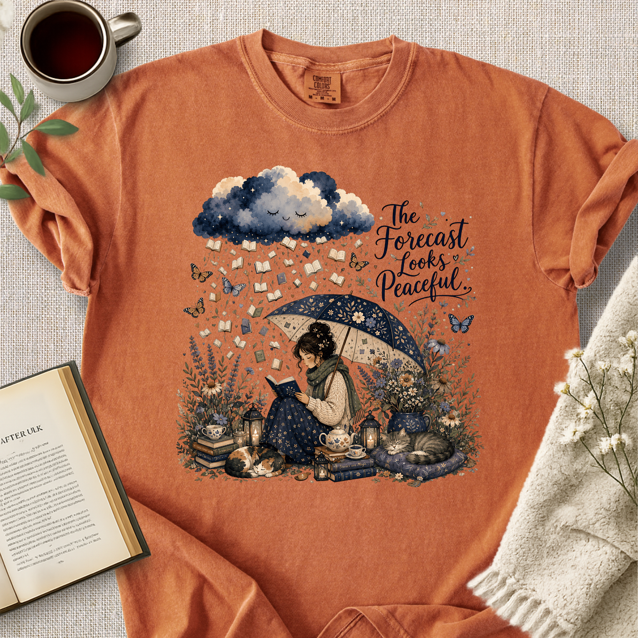 "The Forecast Looks Peaceful" Cozy Tee