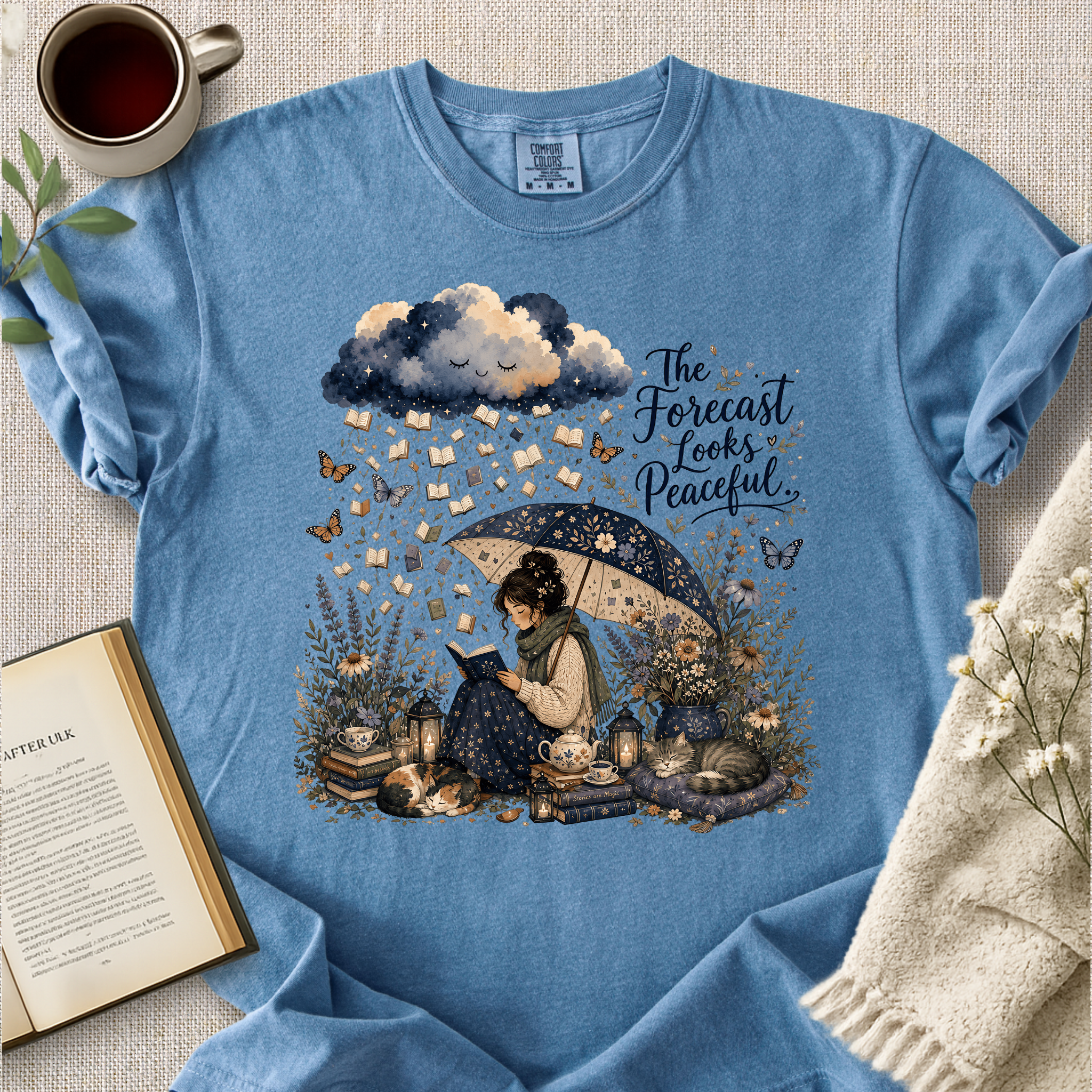 "The Forecast Looks Peaceful" Cozy Tee