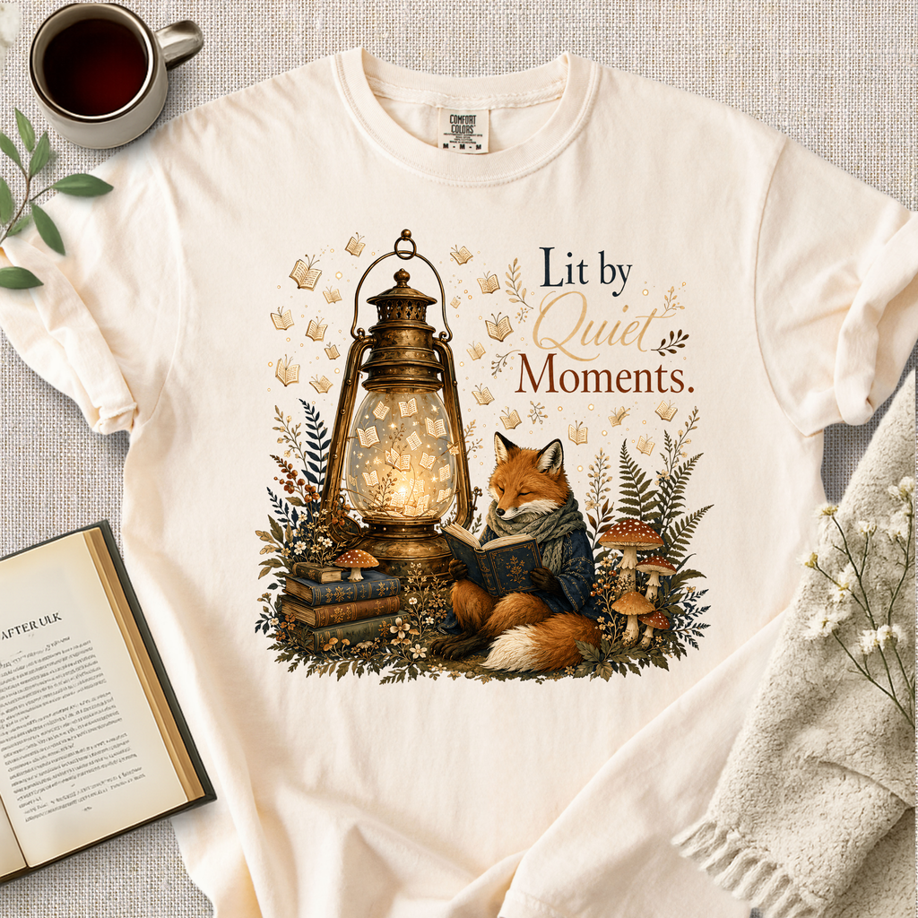 "Lit By Quiet Moments" Cozy Tee