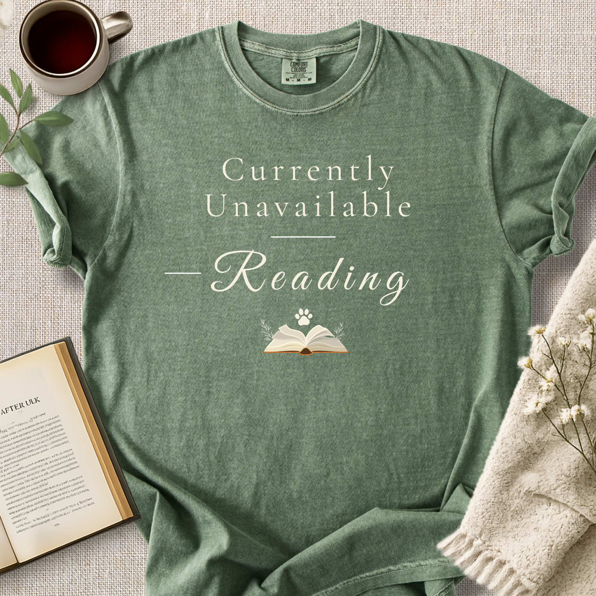 "Currently Unavailable - Reading" Cozy Tee
