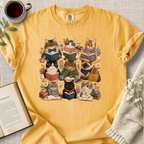 "Nine Cat Readers" Cozy Tee