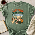 "Currently In A Committed Reading Position" Cozy Tee