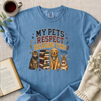 "My Pets Respect Reading Time - Mostly" Cozy Tee