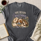 "She Reads Where The Wild Things Nap" Cozy Tee