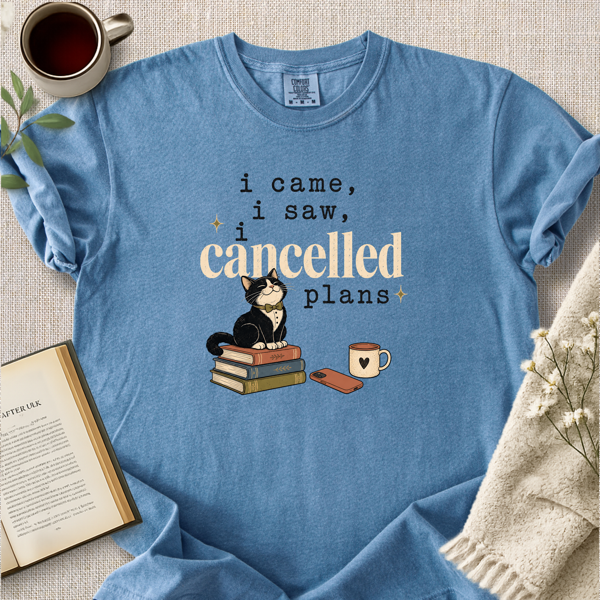 "I Came, I Saw, I Cancelled Plans" Cozy Tee