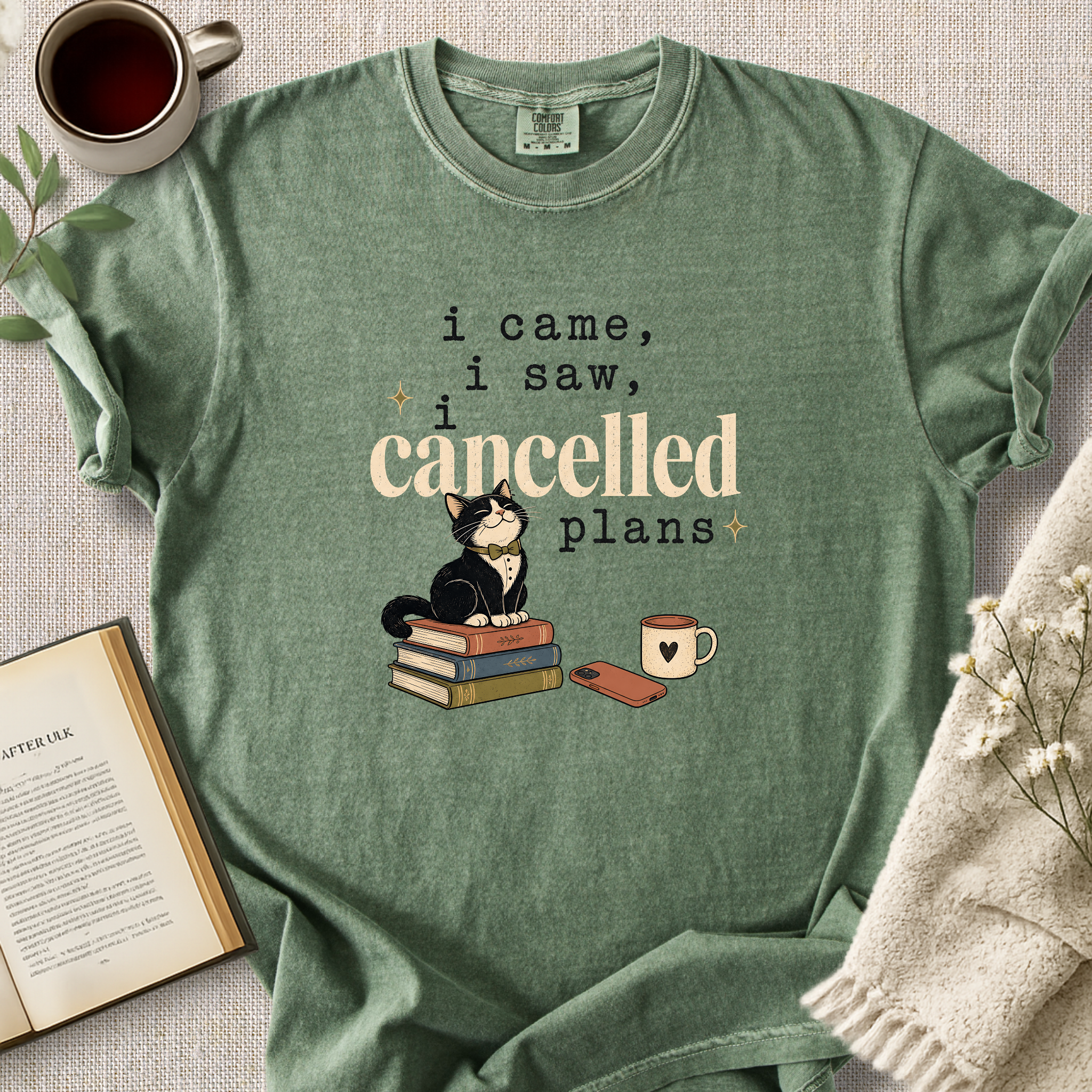 "I Came, I Saw, I Cancelled Plans" Cozy Tee