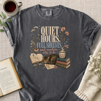 "Quiet Hours, Full Shelves" Cozy Tee