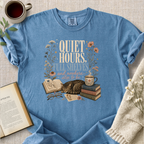 "Quiet Hours, Full Shelves" Cozy Tee
