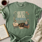 "Quiet Hours, Full Shelves" Cozy Tee