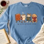 "My Preferred Social Circle" Garment-Dyed Comfort Sweatshirt