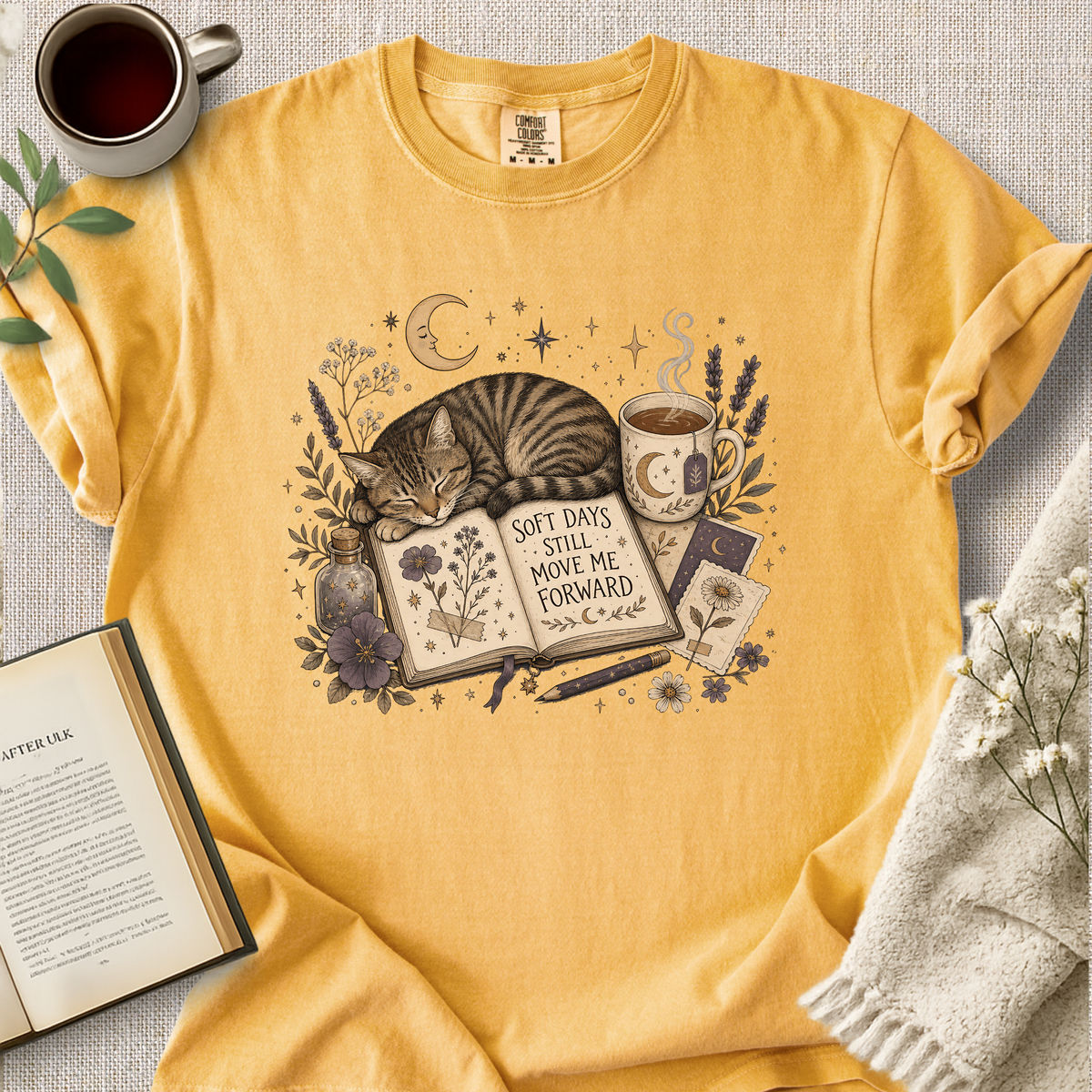 "Soft Days Still Move Me Forward" Cozy Tee