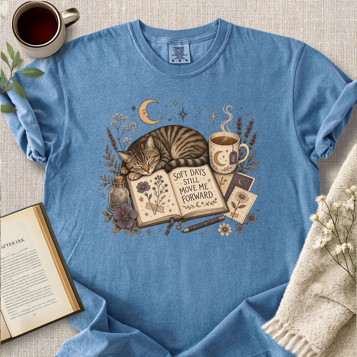 "Soft Days Still Move Me Forward" Cozy Tee