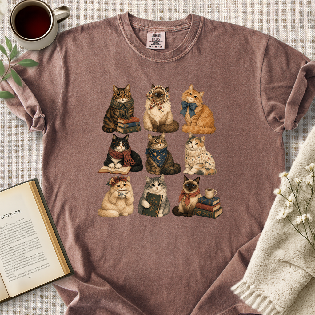 "Nine Lives, Nine Cats" Cozy Tee