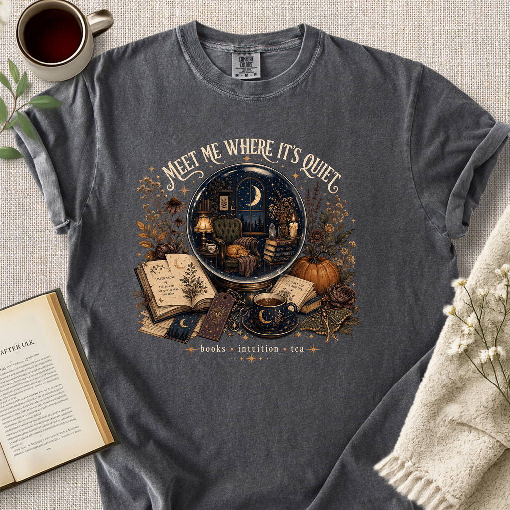 "Meet Me Where It's Quiet" Cozy Tee