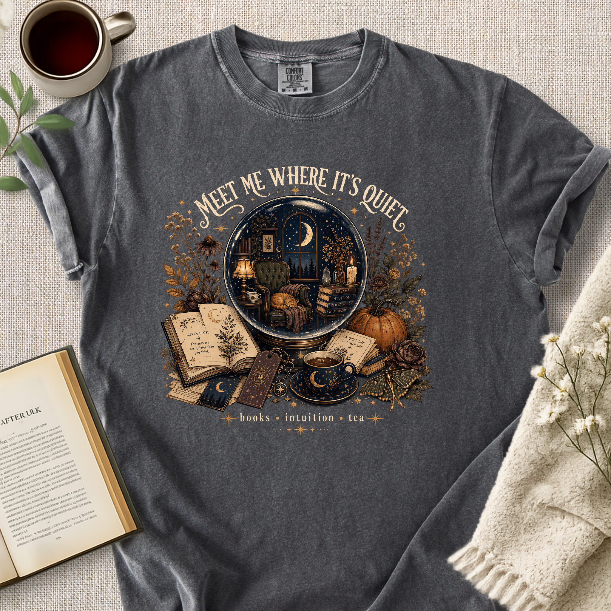 "Meet Me Where It's Quiet" Cozy Tee