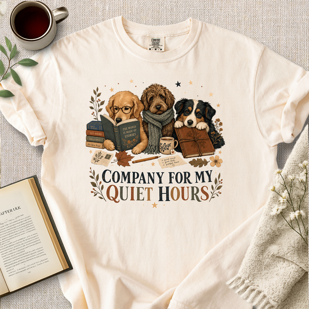 "Company For My Quiet Hours" Cozy Tee