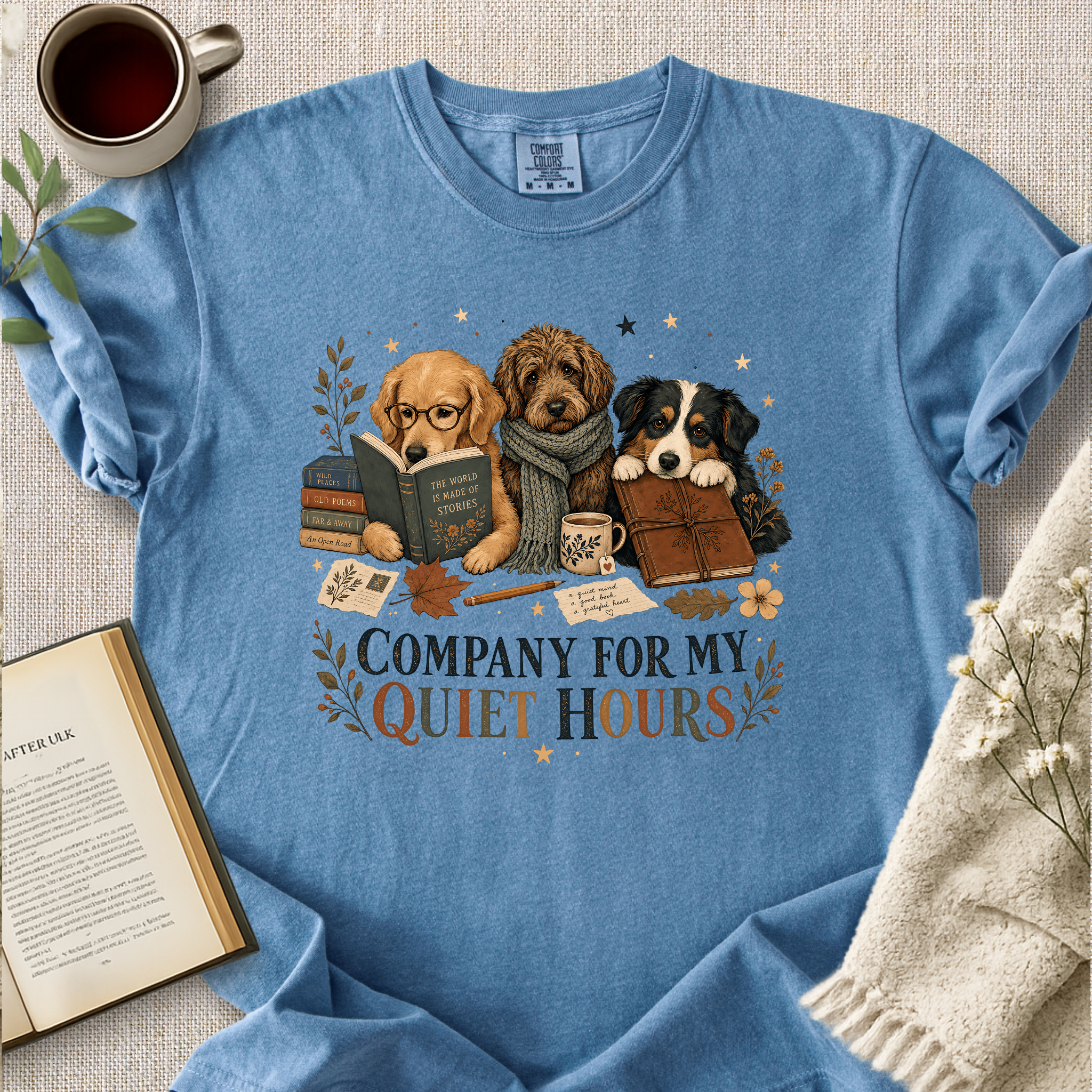 "Company For My Quiet Hours" Cozy Tee