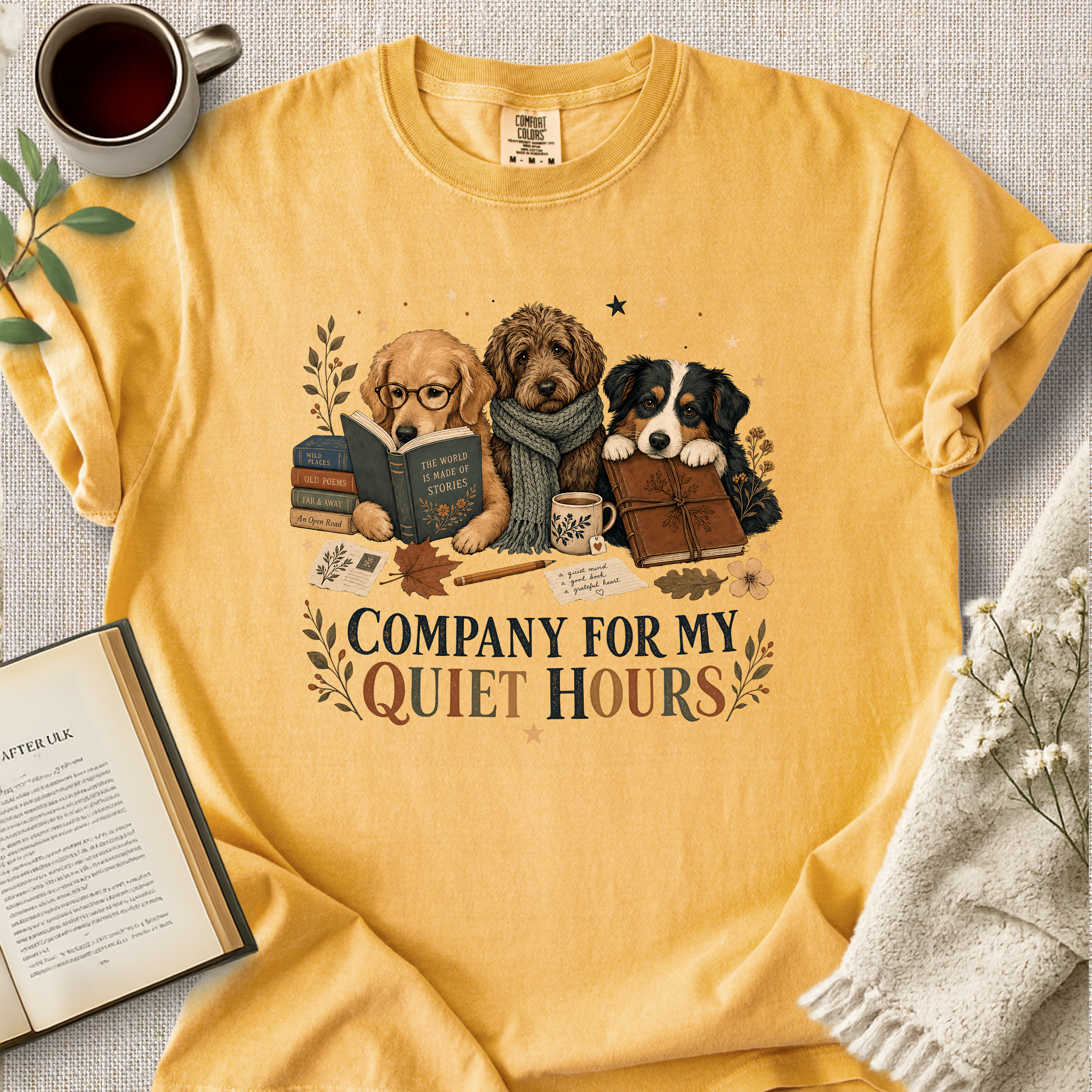 "Company For My Quiet Hours" Cozy Tee