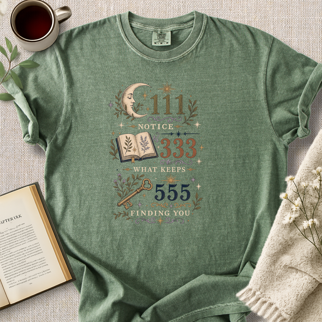 "Notice What Keeps Finding You" Cozy Tee