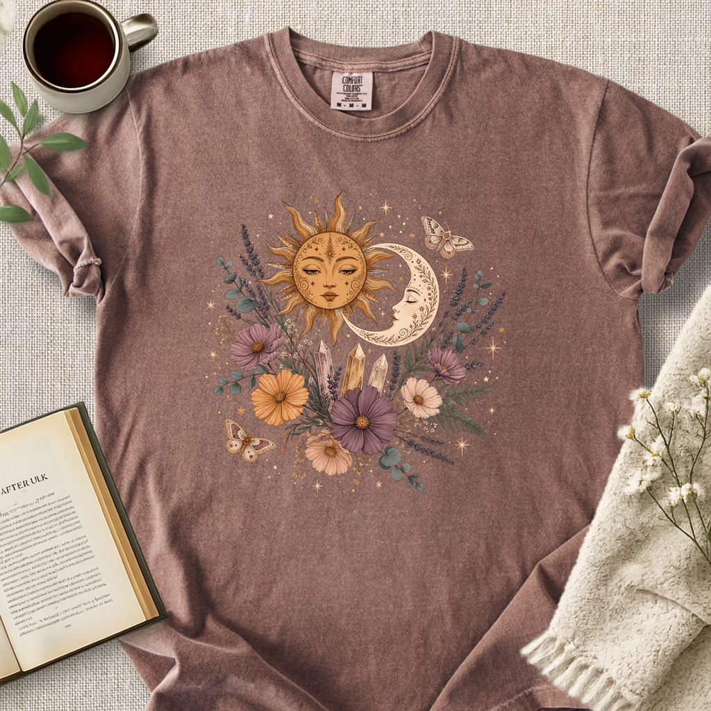Celestial Garden Sun Moon Cozy Tee