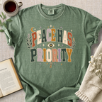 "Peace Has Priority" Cozy Tee