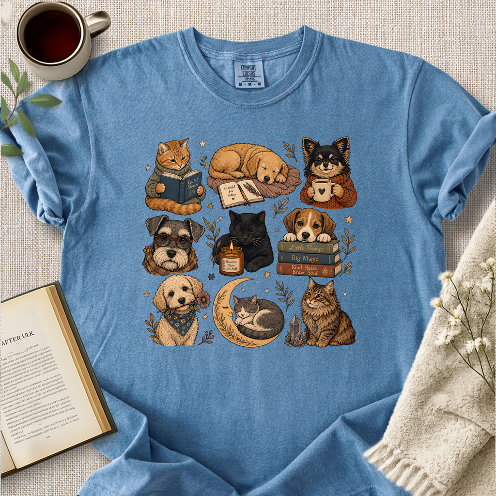 Cozy Ritual Cats And Dogs Cozy Tee