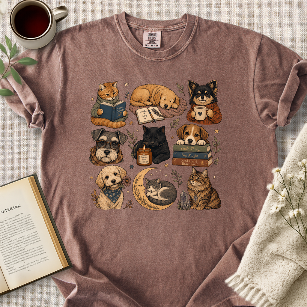 Cozy Ritual Cats And Dogs Cozy Tee