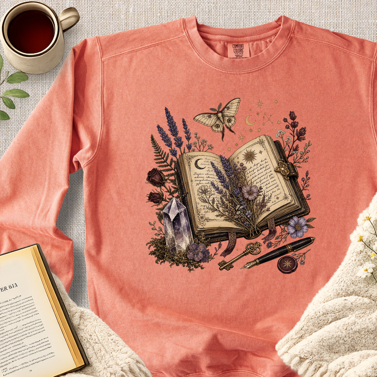 Manifestation Journal Wildflower Garment-Dyed Comfort Sweatshirt