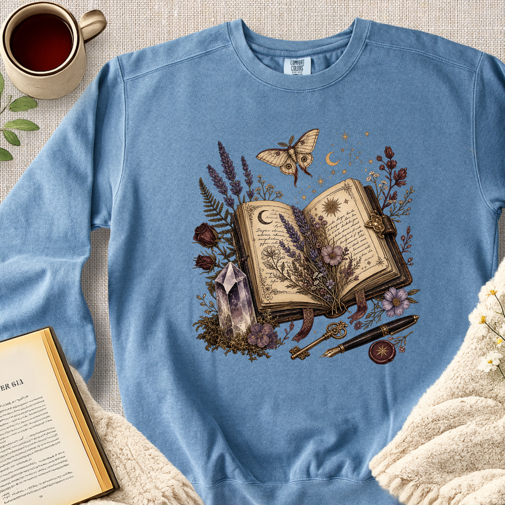 Manifestation Journal Wildflower Garment-Dyed Comfort Sweatshirt