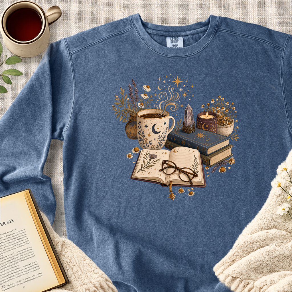 Cozy Morning Ritual Garment-Dyed Comfort Sweatshirt