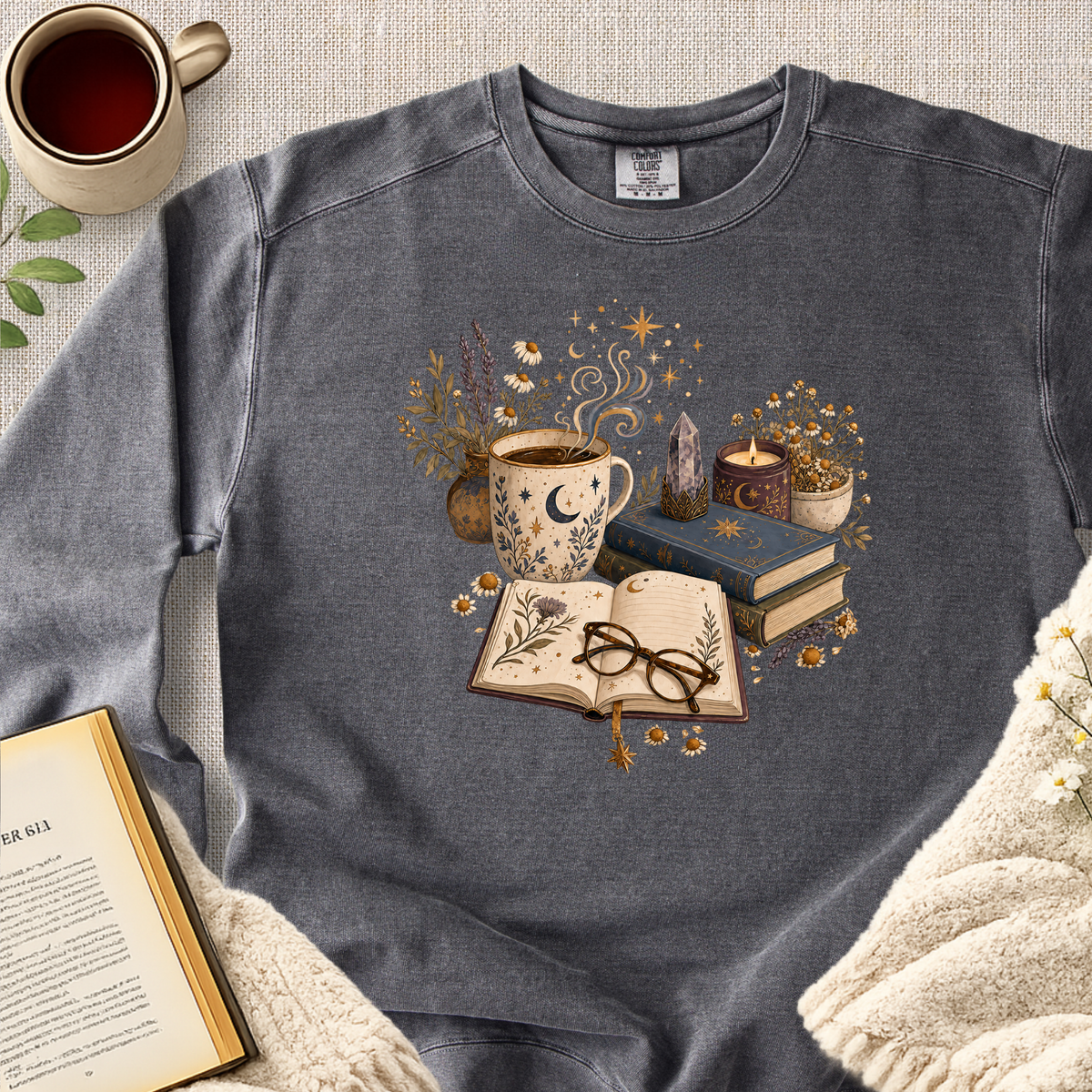 Cozy Morning Ritual Garment-Dyed Comfort Sweatshirt