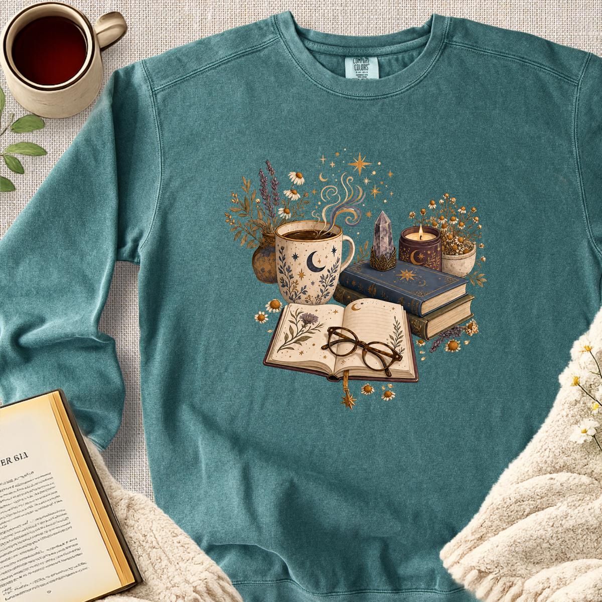 Cozy Morning Ritual Garment-Dyed Comfort Sweatshirt