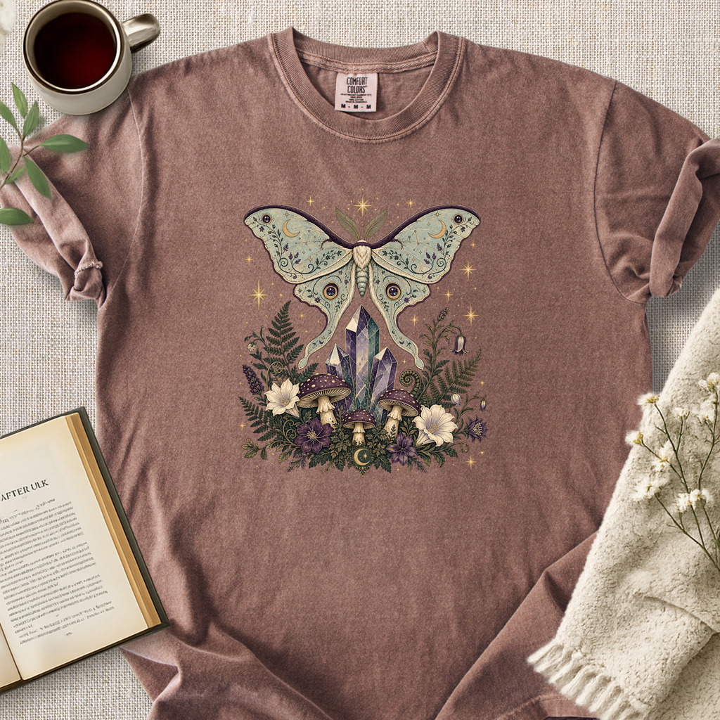 Celestial Luna Moth Crystal Cozy Tee