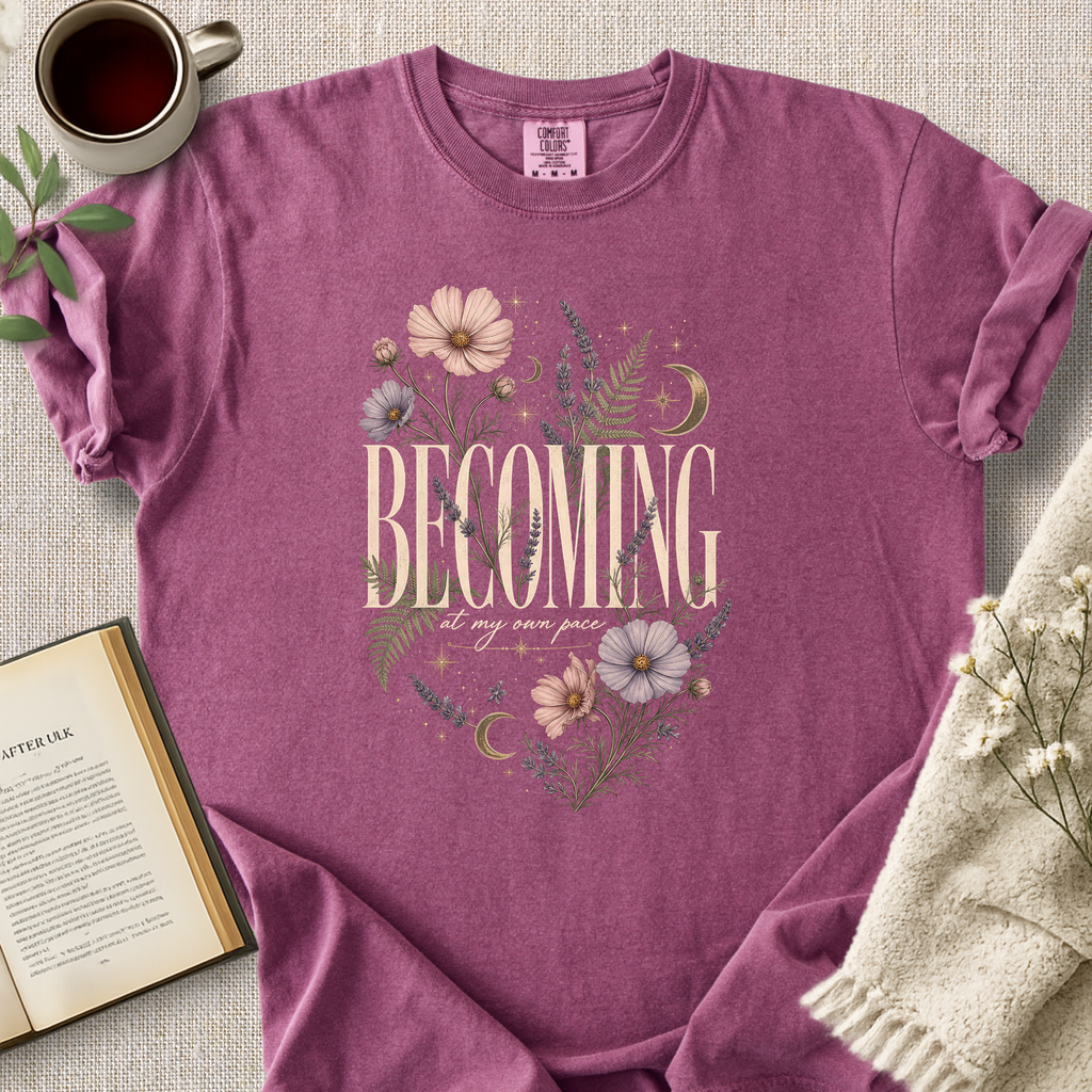 Becoming At My Own Pace Cozy Tee
