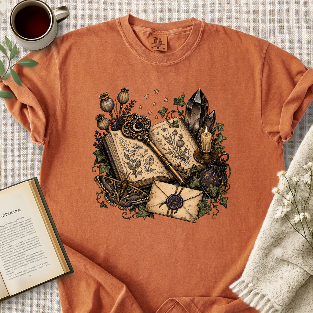 Mystical Key Journal Cozy Tee